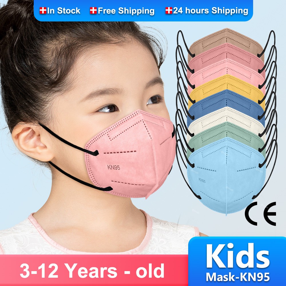 KN95 mask for kids mask ffp2fan niños CE masque enfant face shield for kids girls boys mascarillas fpp2 niños infantil FP2