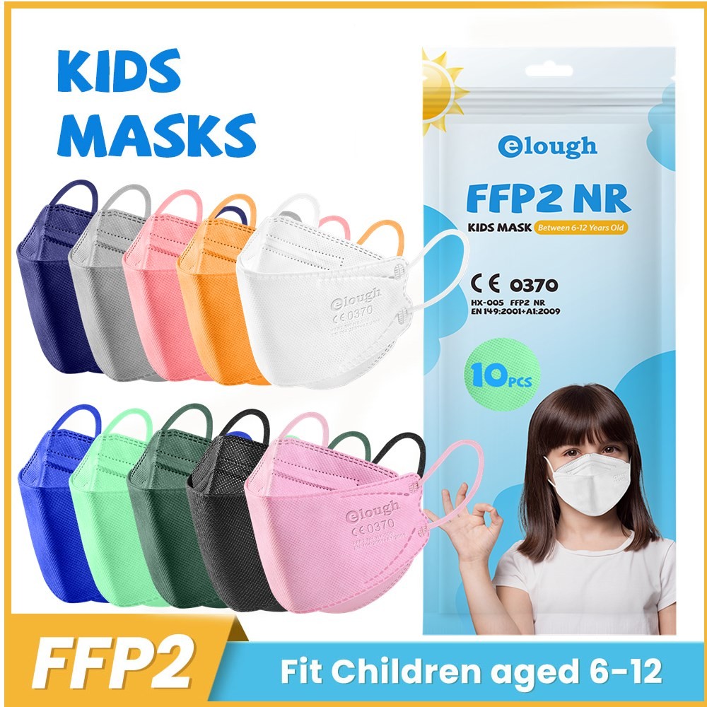 FFP2 Masks For 6-12 Years Kids FPP2 Masks Kids Kn 95 Mask FP2 Homology Ada 4 Ply Korean KN95 Mask ffp2 infant ffp2fan niños