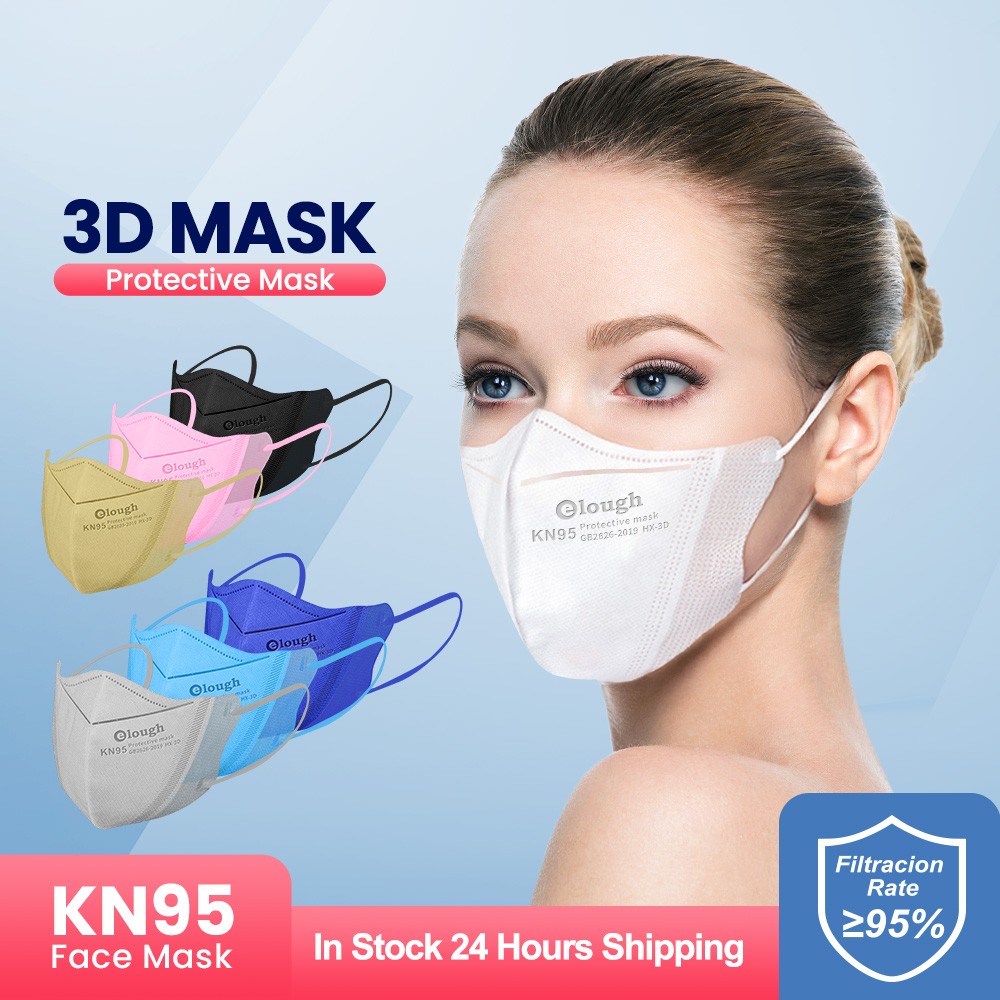 Elough Woman 3D Colorful Face Mask Mascarillas fpp2 homology ada KN95 masks reusable mascara ffpp2 cubrebocas ffp2masque noir