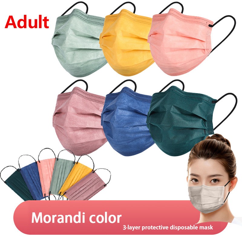 Adult Disposable Face Masks Safety Health Protective Mouth Mask Face Mask Mascarillas quiurgicas homology adas Morandi 3 Ply