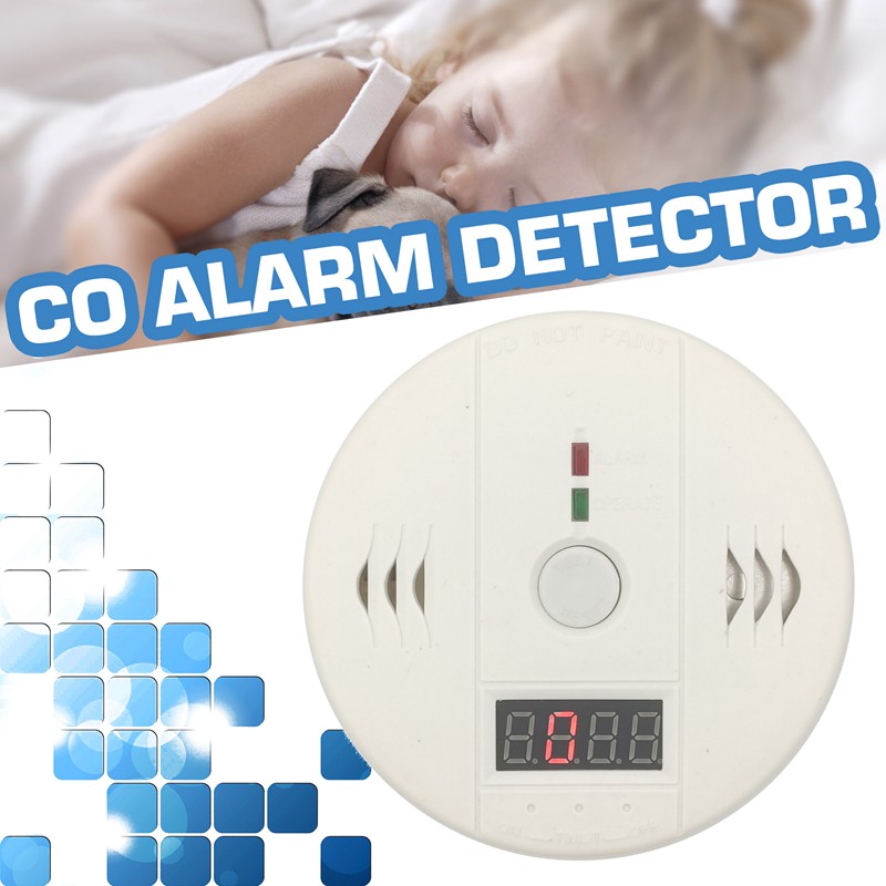 carbon carbon monoxide detector sensor alarm co blue smoke detection lcd display toxic gas leak safety honeycomb briquette security alarm