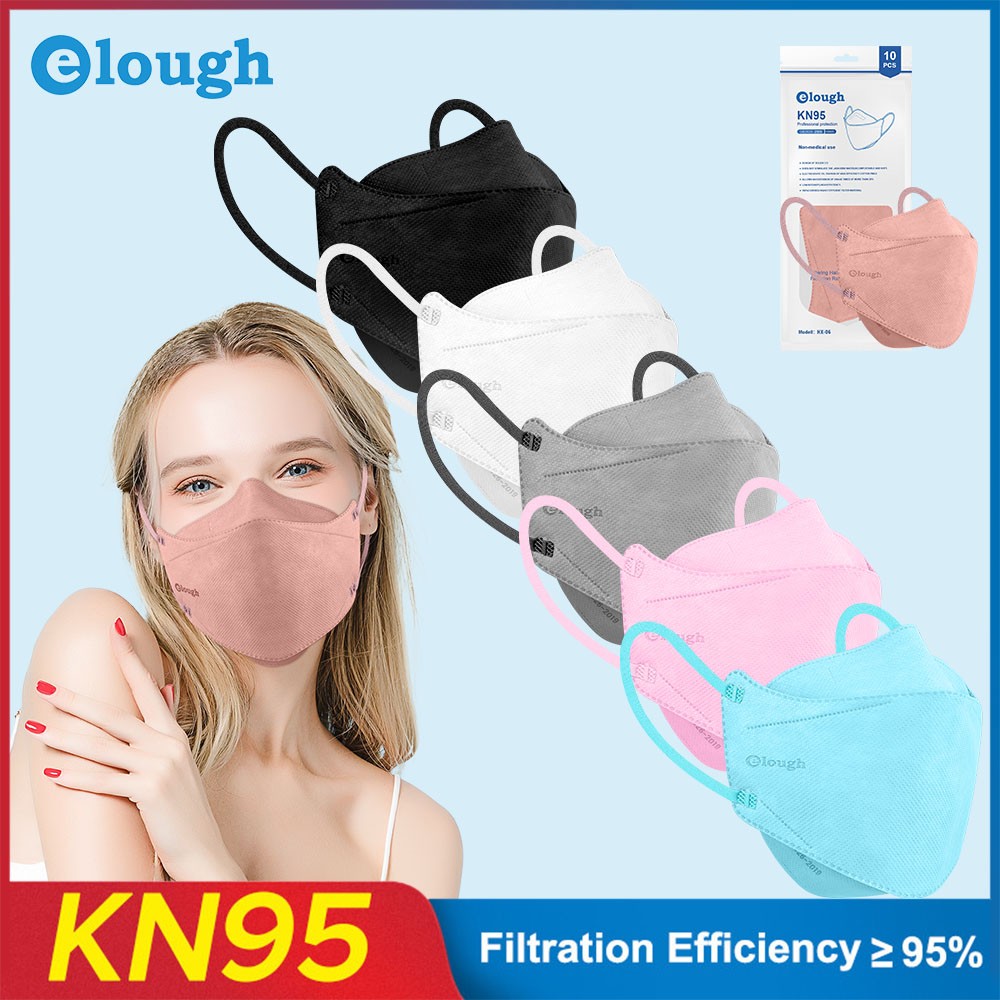 4D KN95 Black Face Mask Respirator 4 Ply Pink FFP2 Mascarillas FPP2 Negras White Protective Face Masks ffp2fan CE Masque Noir