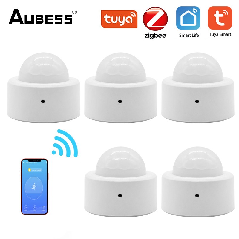 Tuya Smart Mini Zigbee 3.0 Human Body Motion Sensor Wireless Smart Home PIR Motion Sensor Zigbee Gateway Required