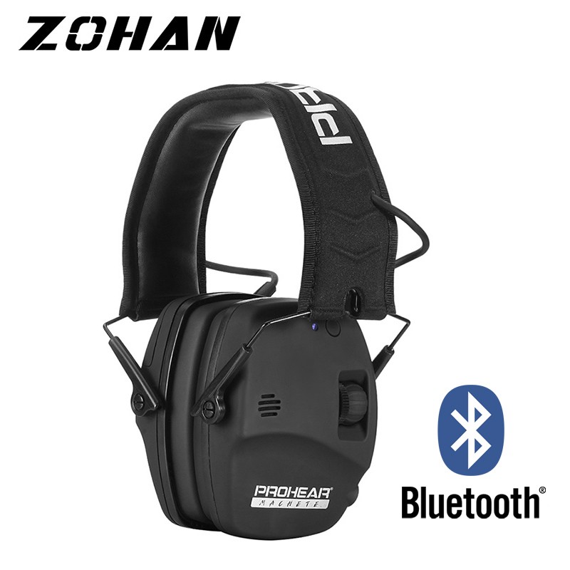 ZOHAN Electronic Headset 5.0 Bluetooth Earmuffs Shooting Ear Protection for Hunting Noise Reduction Professional Tactical