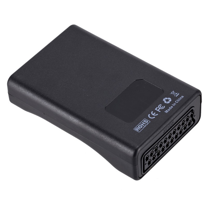 1080P Converter High-end Video Signal Converter Converters with DVD Compatible Scart to HDMI Charging Cable
