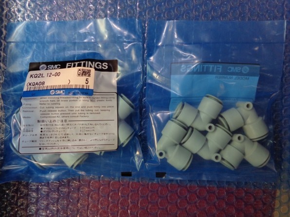 1bag/5pcs New SMC KQ2L10-00 KQ2L1000 Fittings