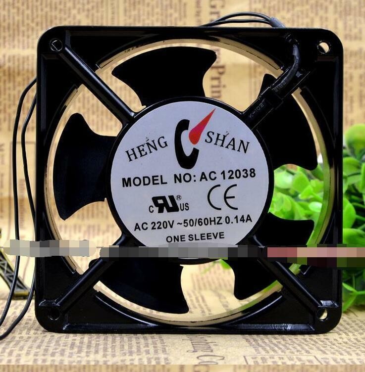 HENG SHAN AC 12038 12cm Cooling Fan 220V 0.14A, Free Shipping