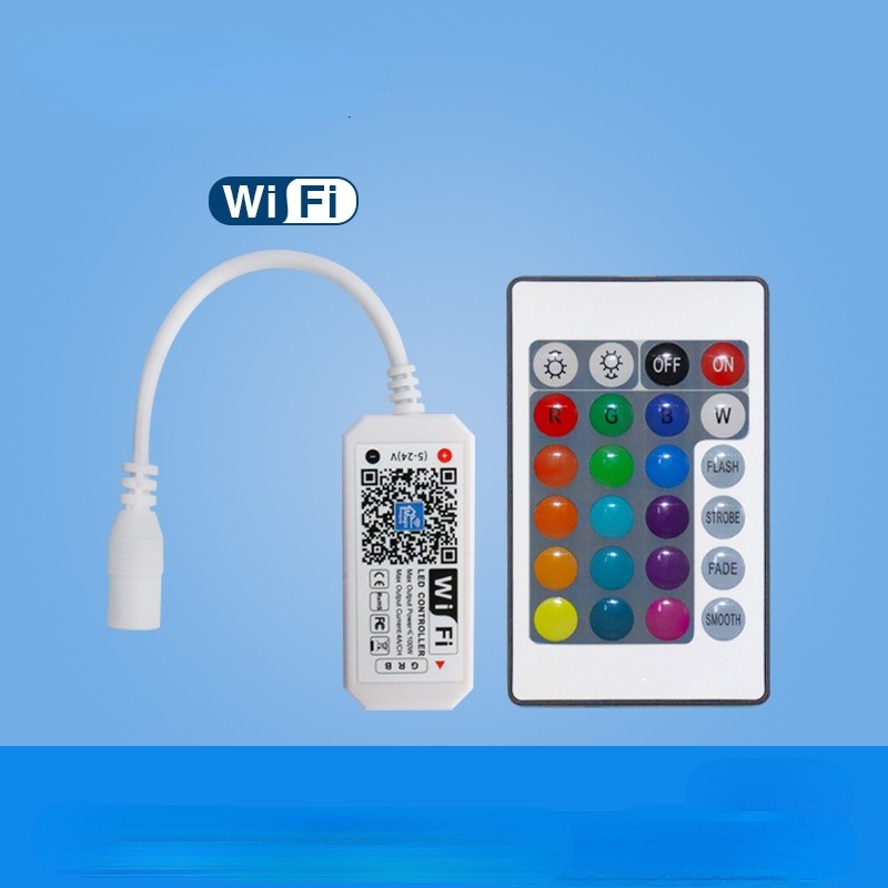 DC5V-24V RF اللاسلكية واي فاي RGB تحكم التحكم الصوتي ل RGB LED قطاع ضوء APP التحكم عن بعد ماجيك أضواء شريط المنزل