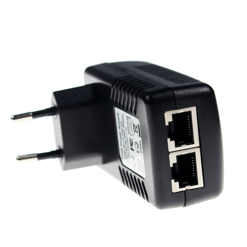 Surveillance CCTV Security 48V 0.5A 24W POE Wall Plug PoE Adapter IP Camera Phone POE Power Supply US EU Plug