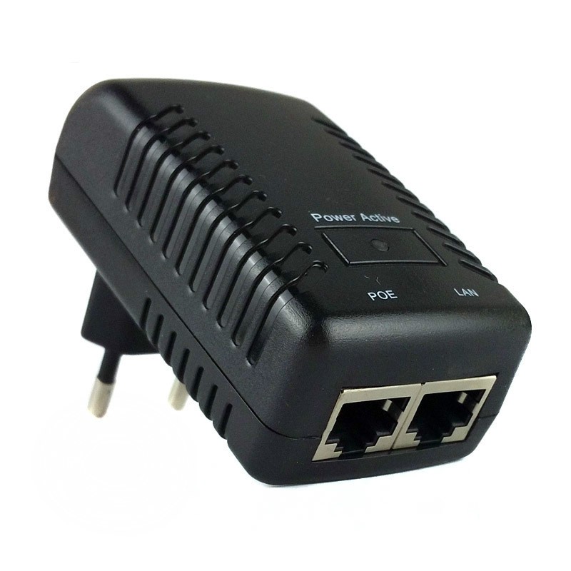 CCTV Security Surveillance PoE Power Supply 48V 0.5A 24W POE Wall Plug PoE Ethernet Adapter IP Camera Phone US EU Plug