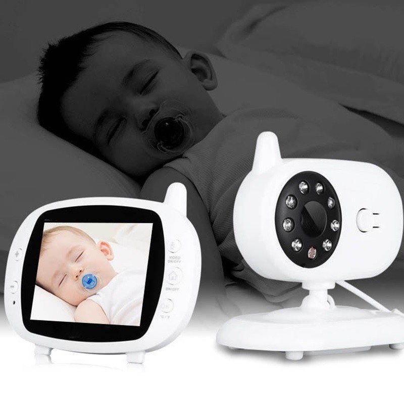 3.5 Inch LCD Screen 2.4G Digital Wireless Video Voice Control Night Security Camera Viewer 2-way Talk Baby Monitor