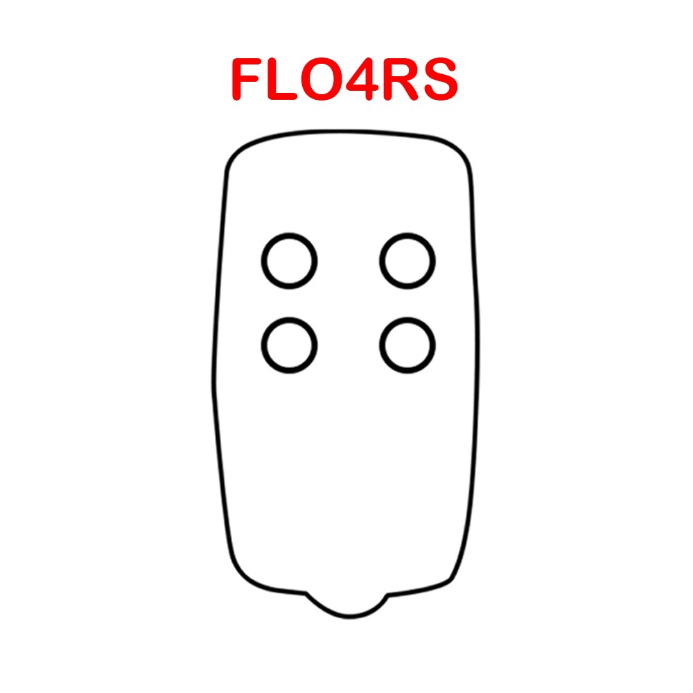 For Flor-s FLO4R-s Flo2R-s Remote Control Era Inti One ON2E Garage Command FLO1RE FLO2RE FLO4RE Gateway Control Key Fob 433.92mhz