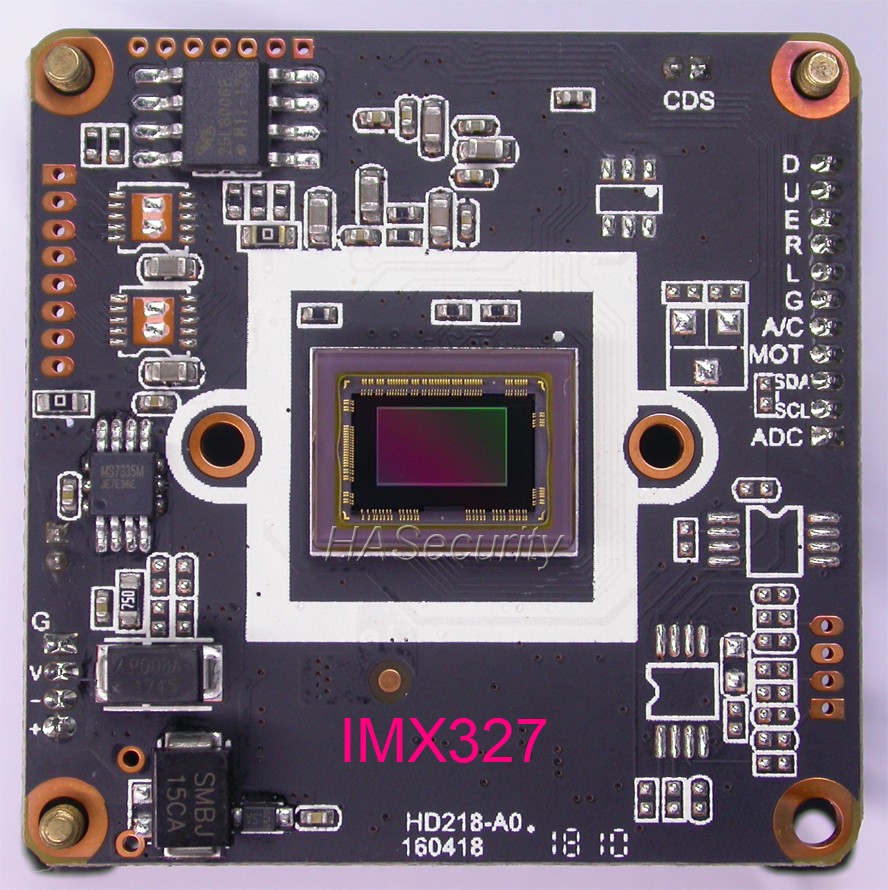 HDR AHD-H (1080P) 1/2.8" Sony STARVIS IMX327 CMOS Image Sensor + NVP2441 CCTV Camera Module PCB Board (Support UTC)