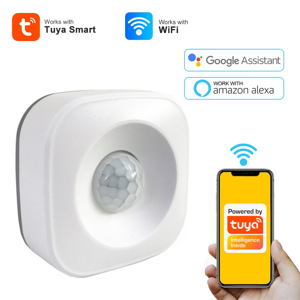 Tuya Smart Wireless Motion Sensor Smart Home Security Alarm Sensor Human Body Movement Detection Sensor Smart Life Control