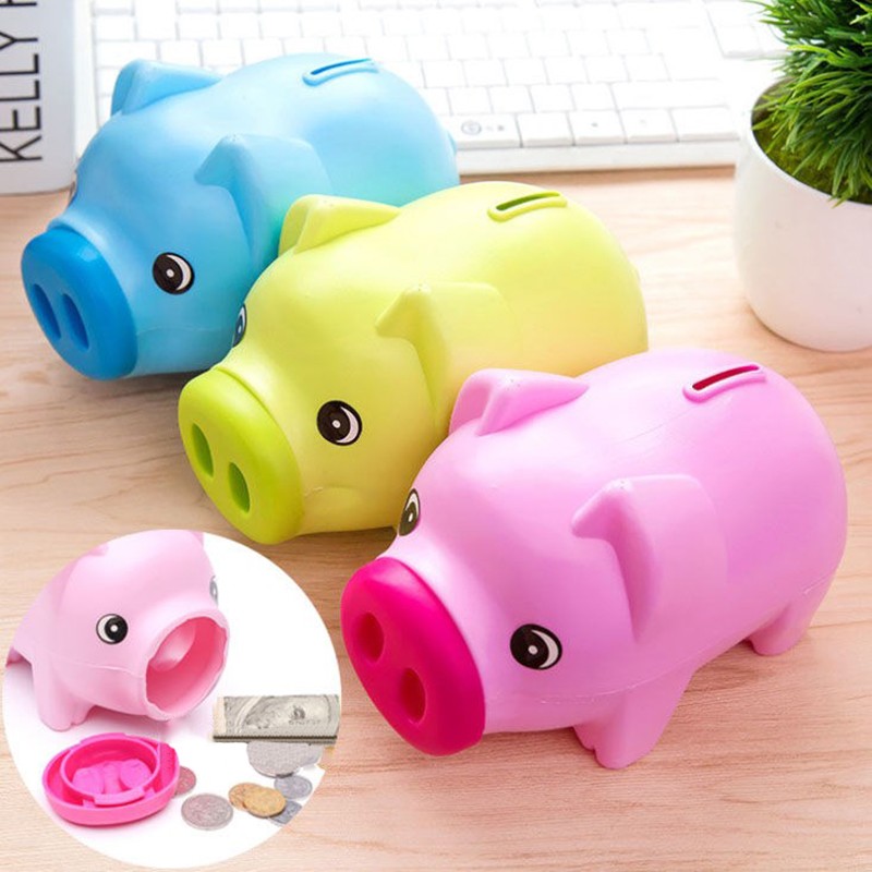 Cute Cartoon Pig Piggy Bank Money Saving Box Cash Coins Bank Gifts Toy for Kids Children Home Decoration Piggy Money Bank