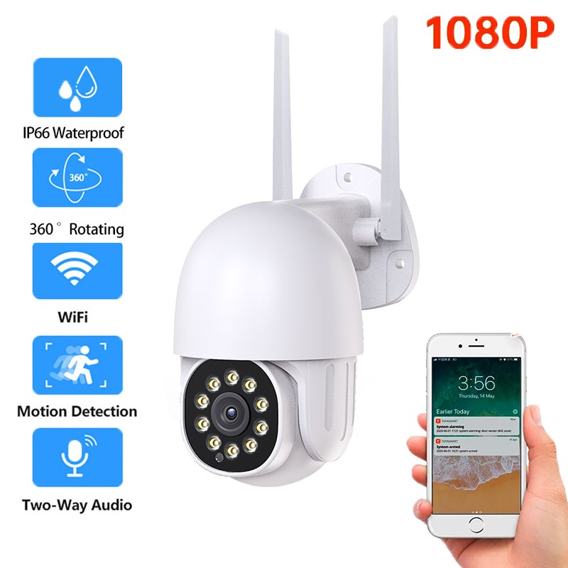 Security Protection Camera WiFi PTZ IP Camera Speed ​​Dome Outdoor Video Surveillance 1080P Auto Tracking IP66 Waterproof Camera