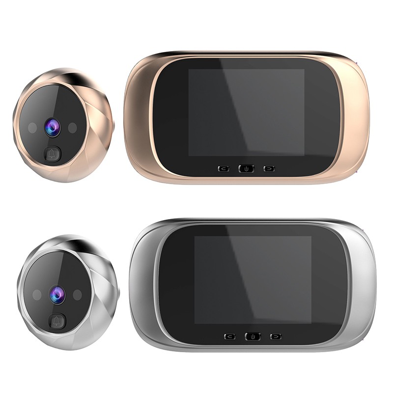 2.8 Inch LCD Color Screen Digital Doorbell 90 Degree Door Eye Electronic Doorbell Peephole Camera Viewer Outdoor Doorbell