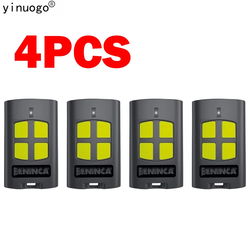 4pcs Garage Door Remote Control BENINCA GO 2VA 4VA 2WV 4WV 433MHz Garage Door Driving Door Opener 433.92MHz Rolling Code