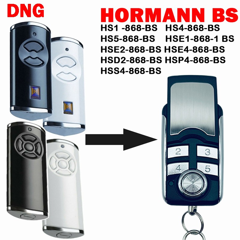 10pcs hörmann HSE2-868-BS HSE4-868-BS remote control hörmann HSD2 HSP4 HS5 HS4 HS1 HSS4 868 BS garage gate remote control 868MHz