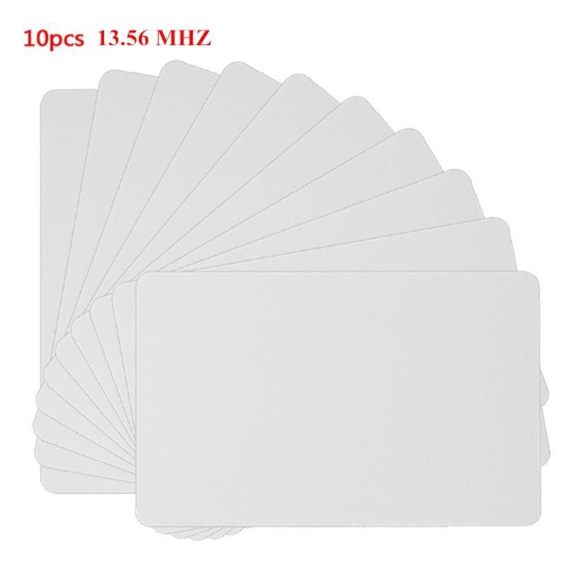 NFC Access Control Card, PVC High Frequency RFID Access Control Card, White 13.56MHz, 10pcs