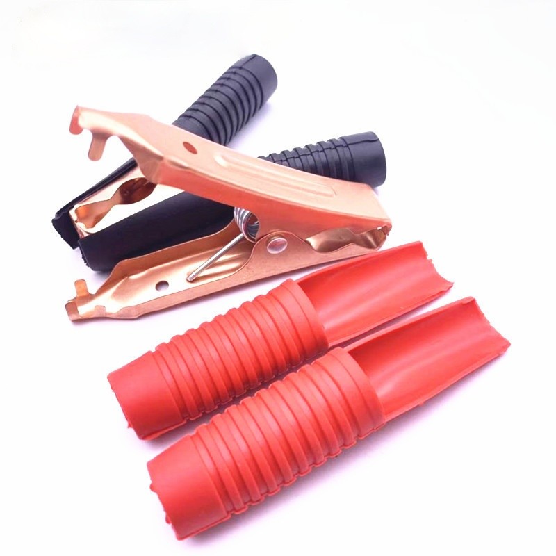 Alligator Clips Hot Car Battery Clamps Alligator Clips 100A Red Black Electrical Connection Battery Terminals Wire Power Test