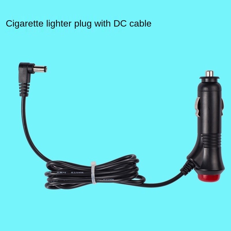 Car DC 12V 24V DC2.1 3.5mm Plug Cigarette Lighter Power Adapter with Switch 1/3M Cable for E Dog Radar GPS