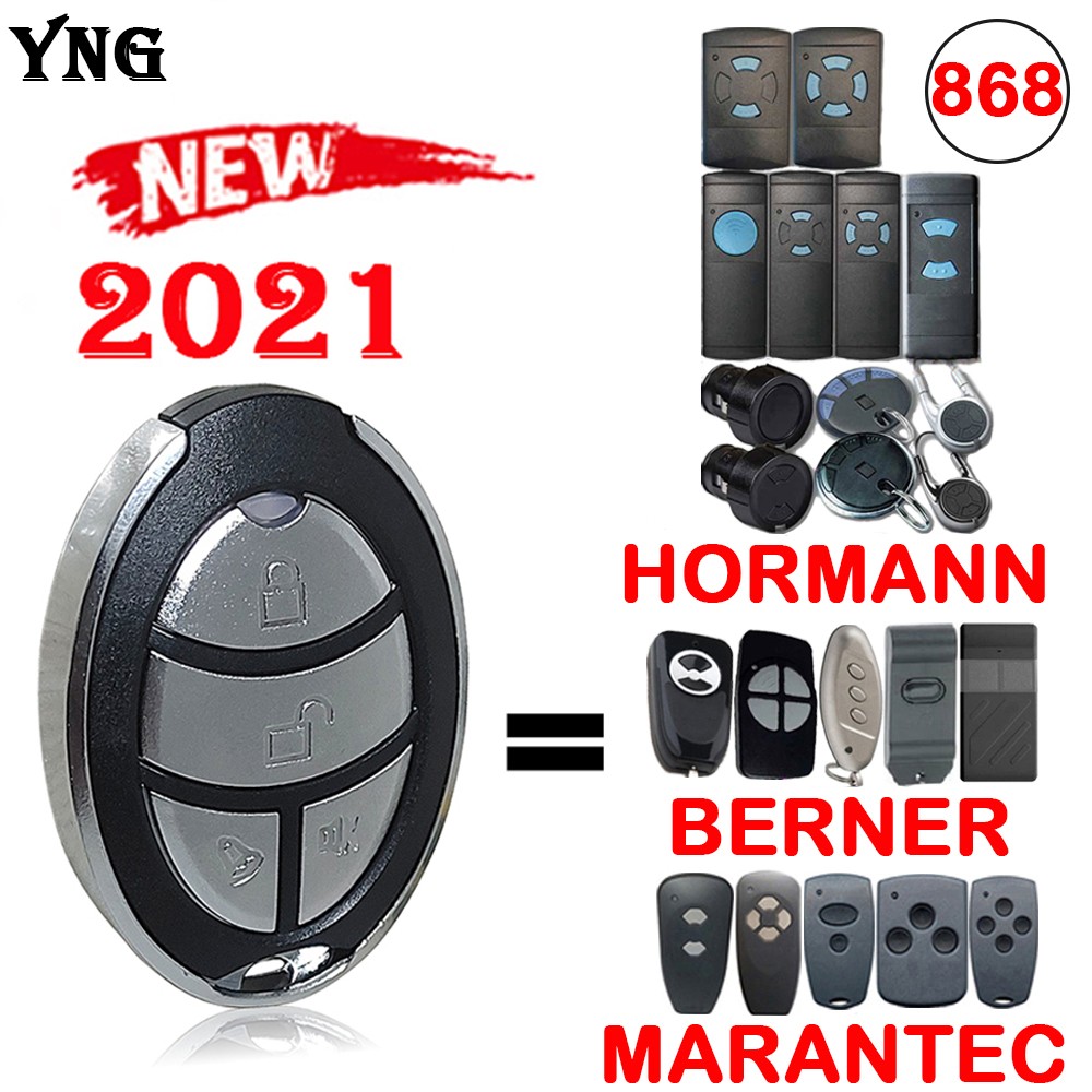 For hörmann HSM2 HSM4 HSE2 HSE4 HS1 HS2 HS4 HSZ1 HSZ2 MARANTEC Digital D382 D313 BERNER BHS121Garage Gate Door Remote Control