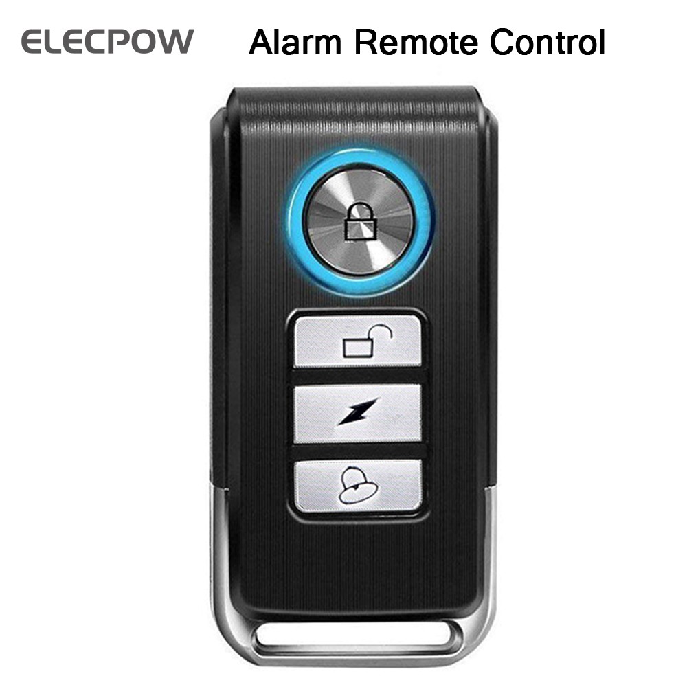 Elecpow التحكم عن بعد الدراجة إنذار 113dB دراجة نارية دراجة كهربائية الأمن مكافحة سرقة تذكير الاهتزاز جهاز إنذار للتحذير الاستشعار