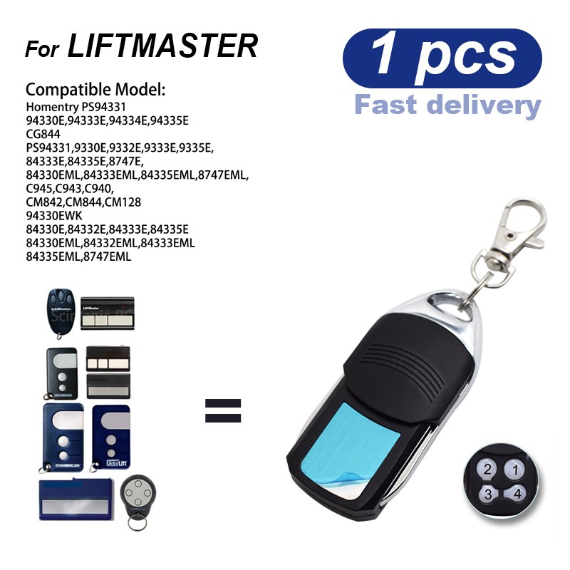 433.92MHz Liftmaster Chamberlain 84330E 94334CE 94333E 94334E 94335E 9747E 1A5639-7 1A5477 1A6487 garage remote control gate