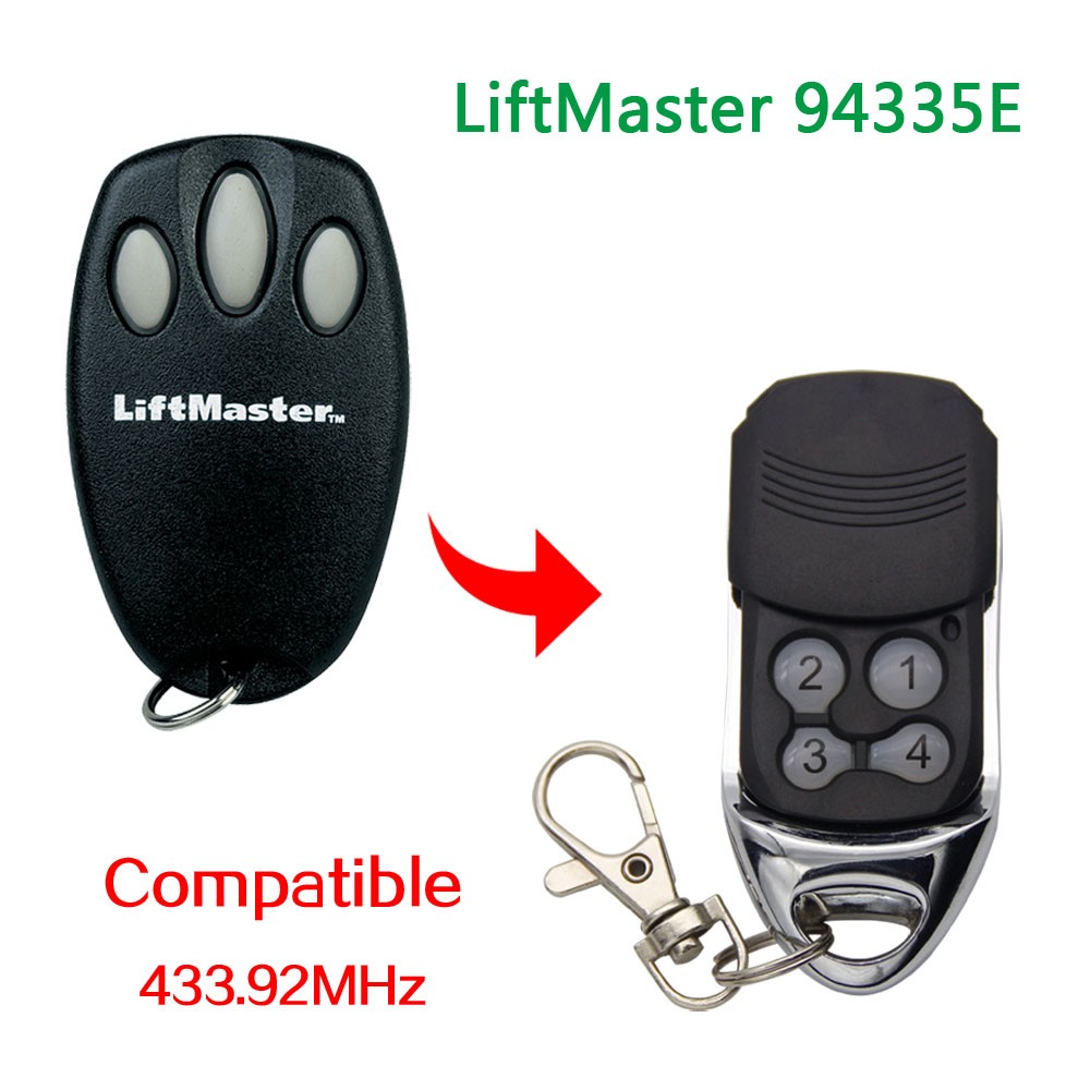 Liftmaster Chamberlain 94335E 433.92MHz Remote Control Gate Garage Door Remote Control Motorlift 84335EML Hand Transmitter