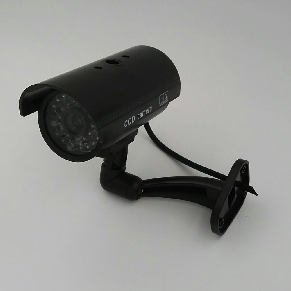 Home Waterproof Hotels Office Shops Safety Parks LED Light Easy to Use Warning Simulation Camera