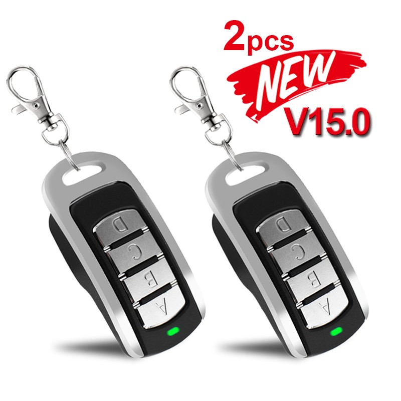 2pcs Remote Control Duplicate Garage Door 433mhz 868MHz 4 Channel Command Handzender Garage Door Opener Gate Key Fob