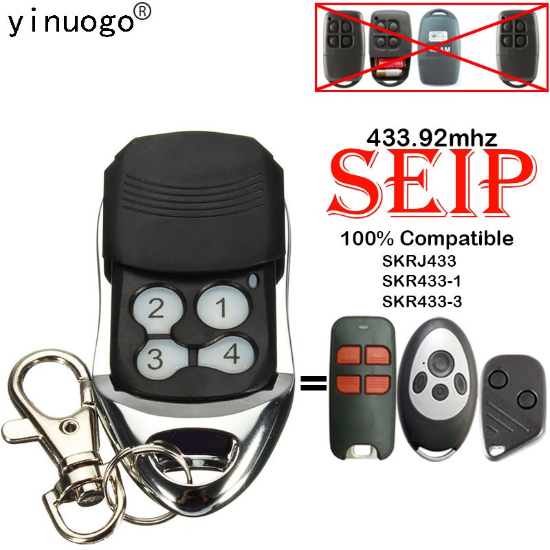 SEIP Garage Door Opener SEIP SKRJ433 SKR433-1 SKRJ433-3 Remote Control Duplicator 433.92MHz Rolling Code Barrier Gate Control