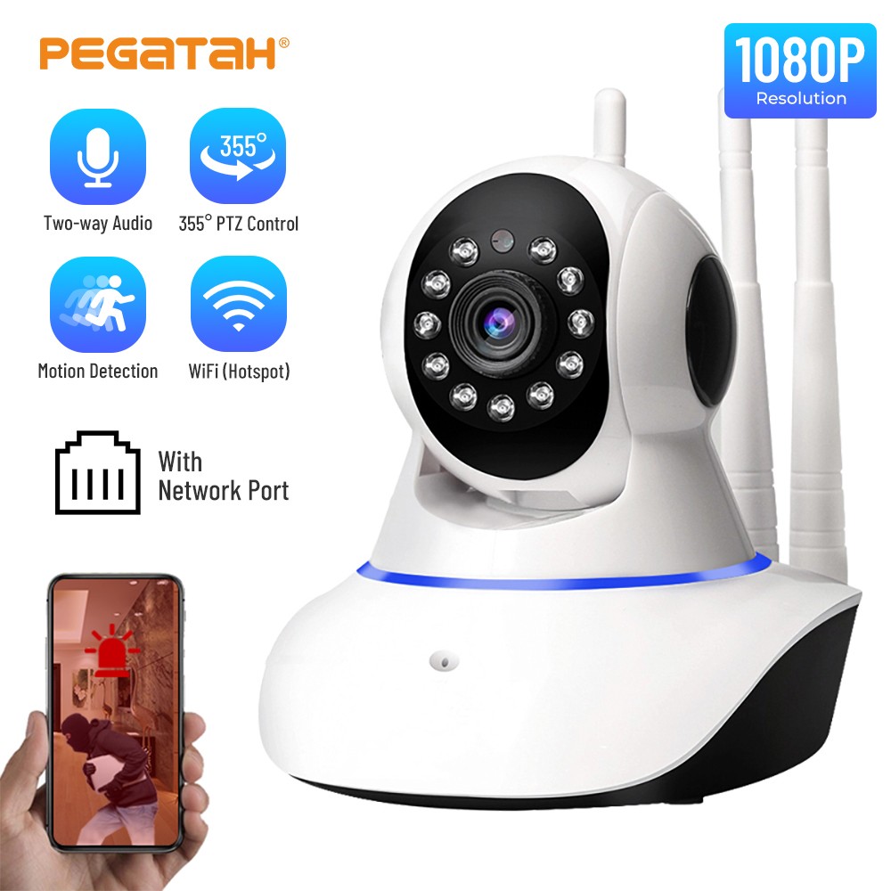 1080P PTZ Video Surveillance Wireless Camera With WiFi IP Camera Two Way Audio Security Smart Home Night Vision Baby Monitor