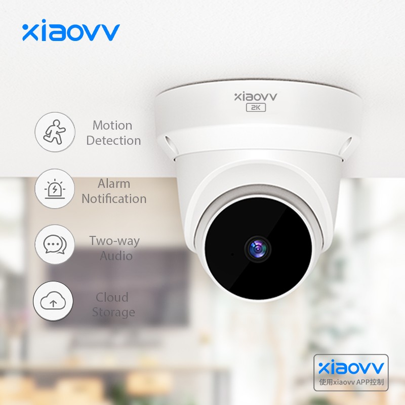 Xiaovv PTZ Dome Camera Q1 IP Camera Indoor WiFi Monitor Night Vision Smart Home Security Smart Home Surveillance Video Camera