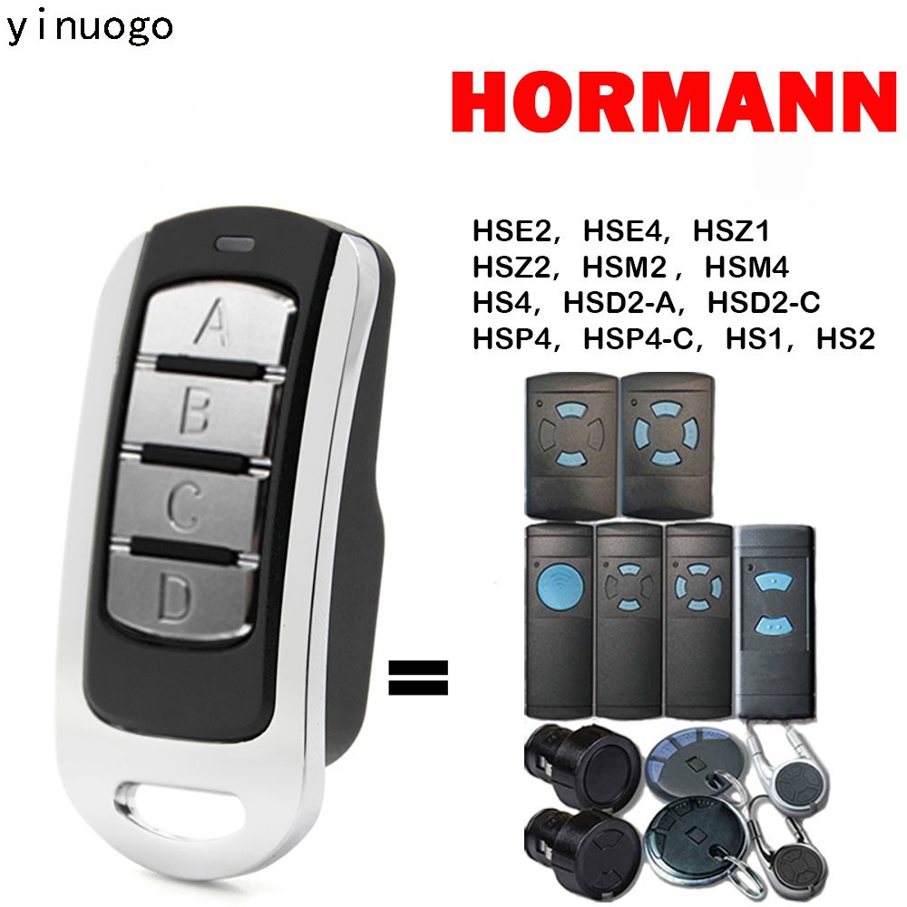 Hörmann HSE2 HSE4 HSZ1 HSZ2 HSM2 HSM4 HS1 HS2 HS4 HSP4 HSDA HSD2C Garage Door Remote Control Replace hörmann Remote Control