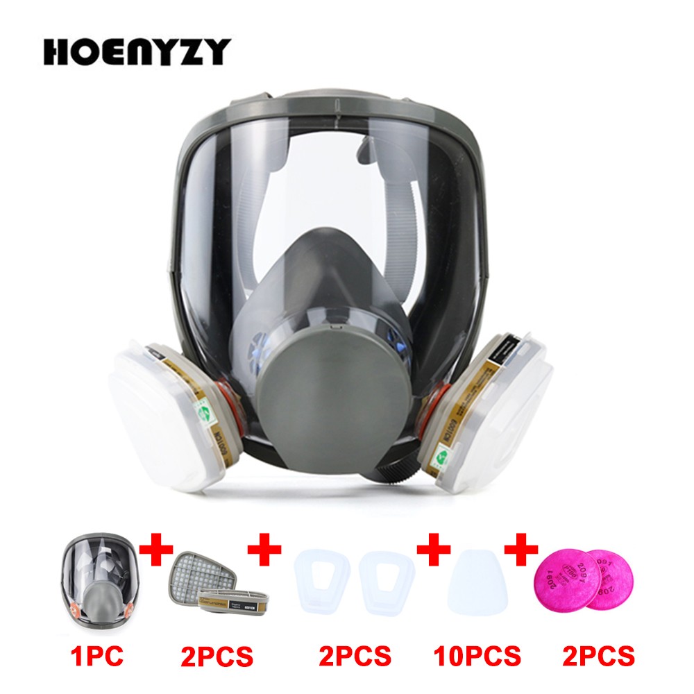17/27 in 1 6800 Chemical Gas Mask Dust Respirator Paint Repeller Spray Silicone Full Face Filter Welding Lab