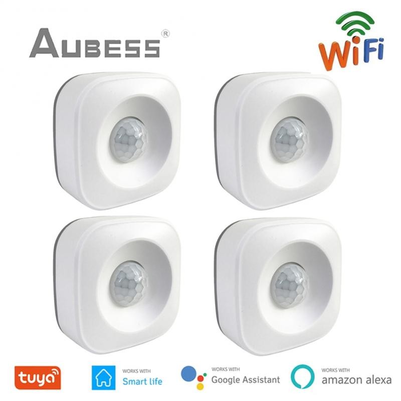 Tuya Smart WiFi Infrared Motion Detector PIR Sensor Alarm Compatible with Tuya APP Smart Life APP Mobile Control Smart Home