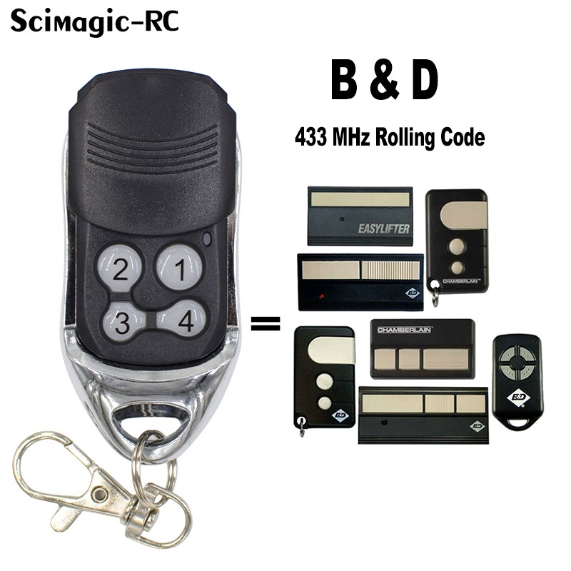 2pcs B&D BnD B and D Compatible Remote Garage Door Easy Lifter Econolif Cad4 Cad5 Cadp