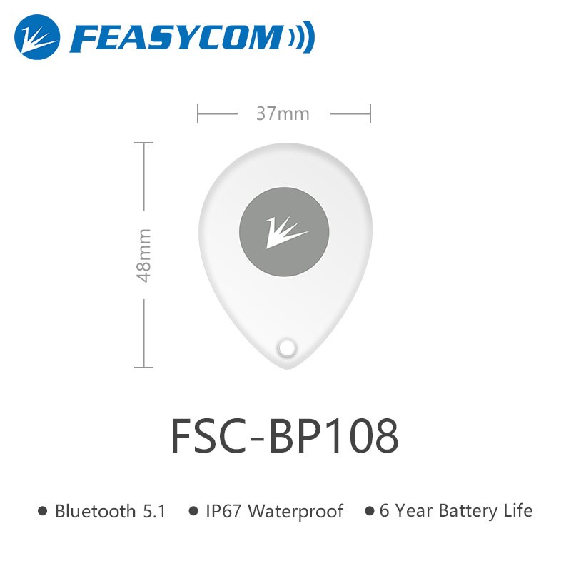 Viascom IP67 Bluetooth 5.1 Beacon 400m Long Range Waterproof ibeam for Indoor IoT Location