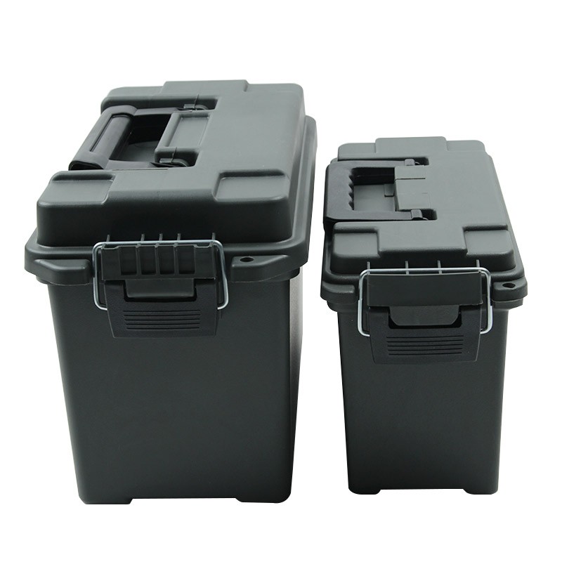 2022 Plastic Ammo Box Military Style Ammo Storage Can Lightweight High Strength Ammo Accessory Cage Storage Case Tactical