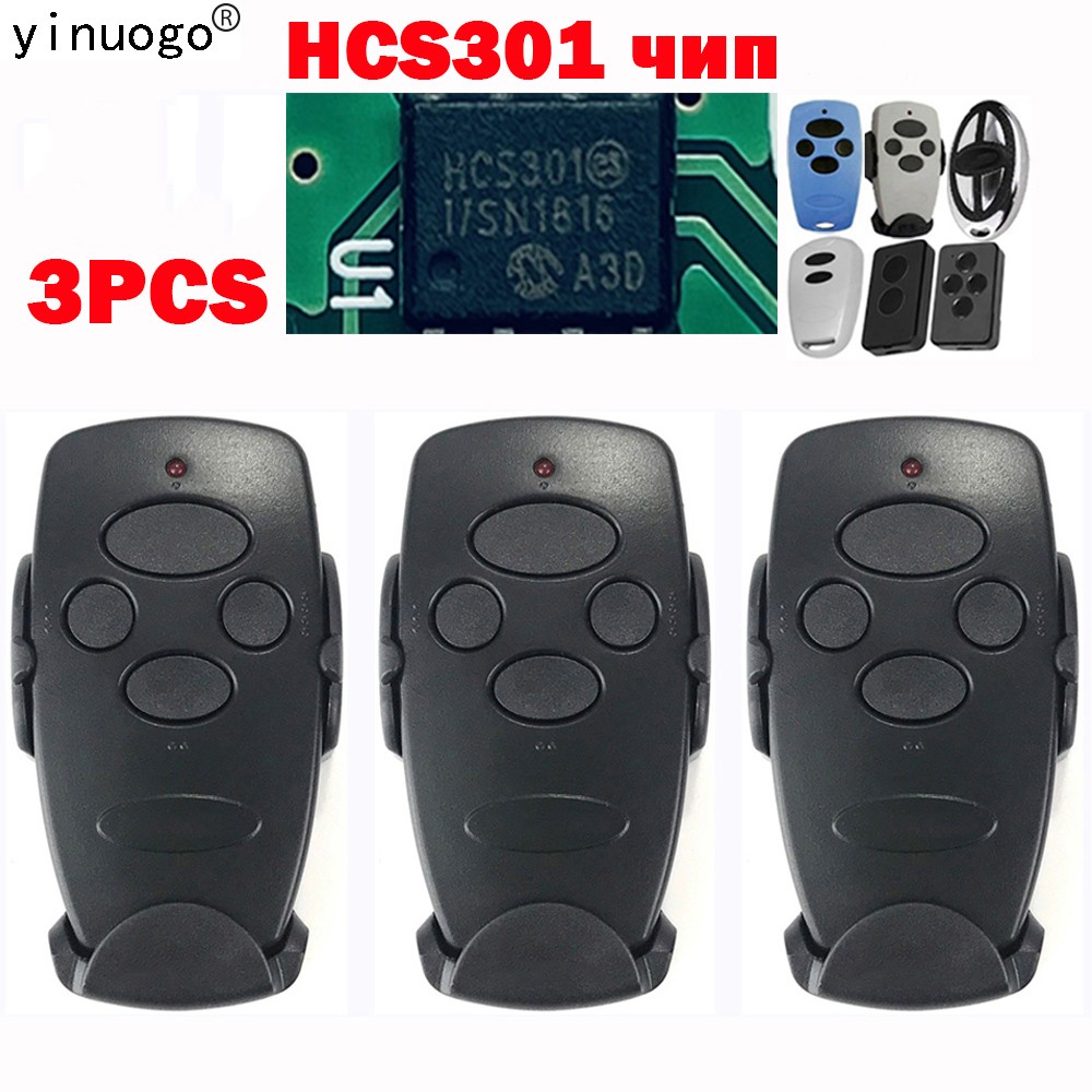 3pcs door han remote control door transmitter 4 433MHz dynamic code door keychain for barrier