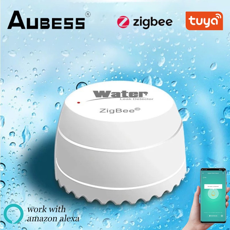 ZigBee Tuya Water Level Detector Leak Sensor Alarm Leak Detector Smart Life APP Flood Alert Overflow Security Alarm System