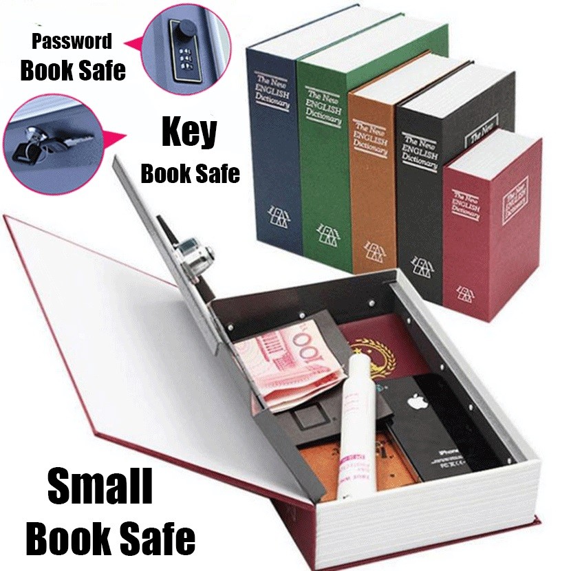 2022 Safe Box Piggy Bank Secret Book for Coin Money Stash Security Hidden Safes Cash Storage Money Jewelry Digital Password