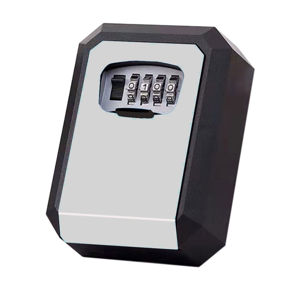 Password Key Box Lock Wall Mounted Zinc Alloy Weatherproof Key Box 4 Digits Combination Key Box Lock Storage