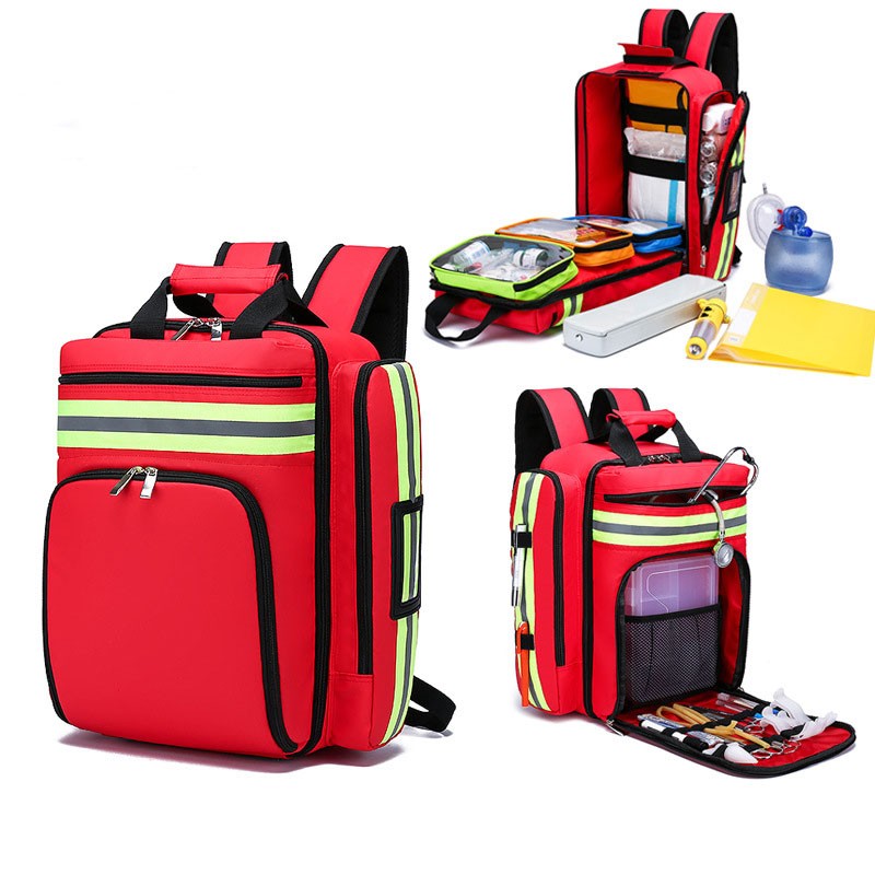 Emergency First Aid Rescue Backpack Civil Air Defense Earthquake Relief Bag Large Capacity Storage Rated Survival Kit