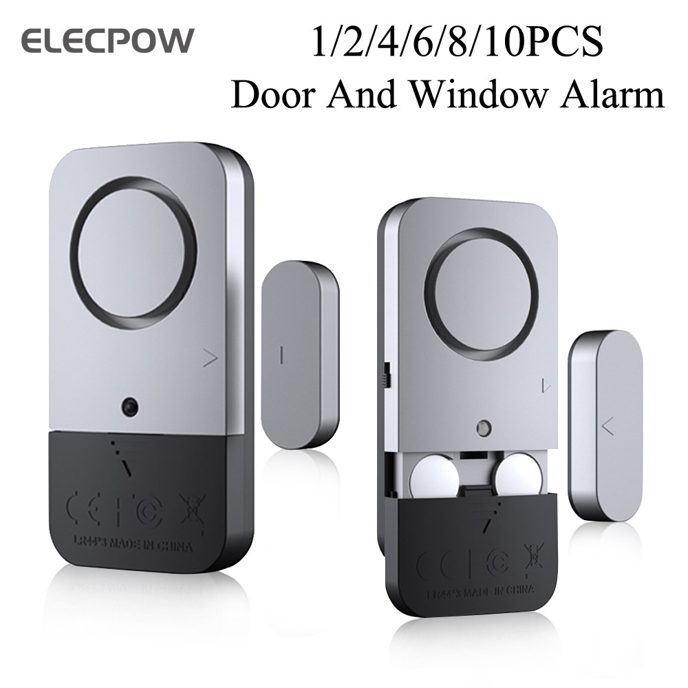 Elecpow Window Door Alarm Home Security Wireless Burglar Alarm Door Magnetic Sensor 120dB Anti-theft Alarm for Home Kids Safety