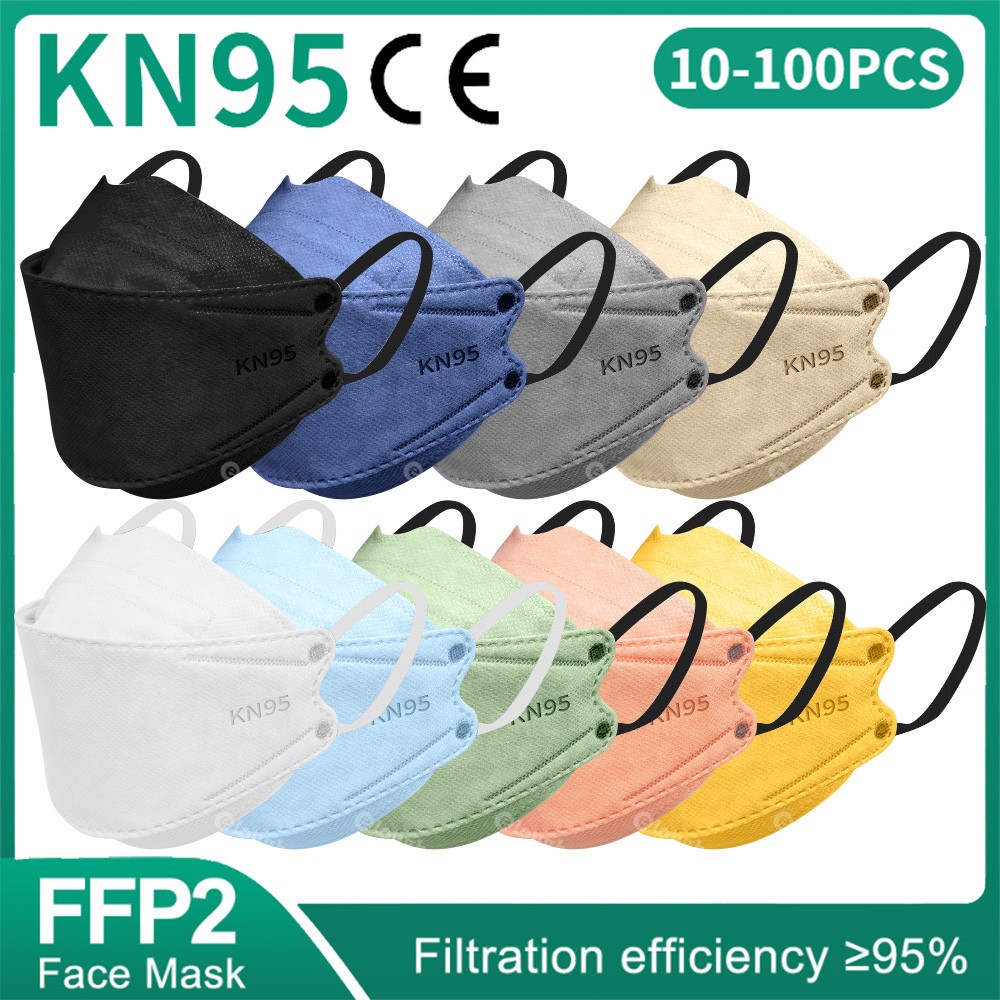KN95 korean masks FPP2 Masque FFP2 Mascarillas FFP2 homology ada adult face mask black mask 4 layers protective mask FFP2