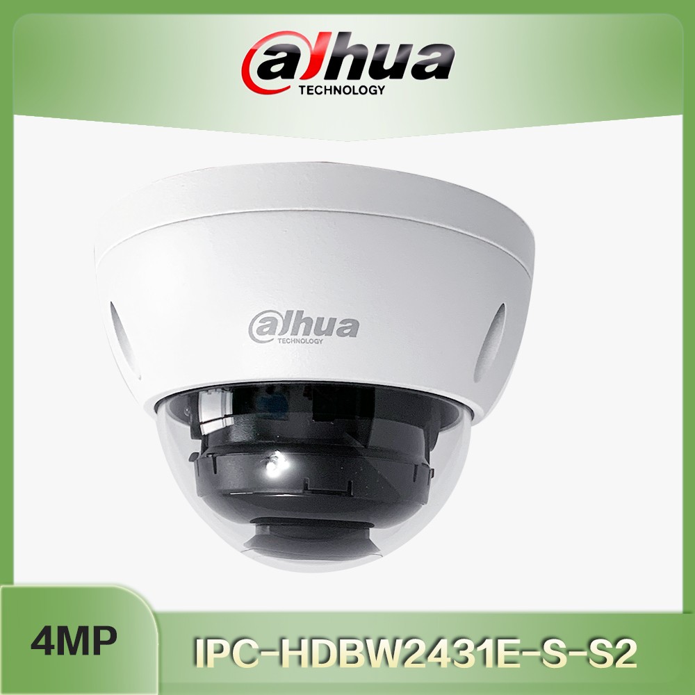 2022 Dahua IP Camera 4MP IPC-HDBW2431E-S-S2 PoE Power Supply IR 30m Security Smart Dome Camera H.264+/H.265+ Network Camera