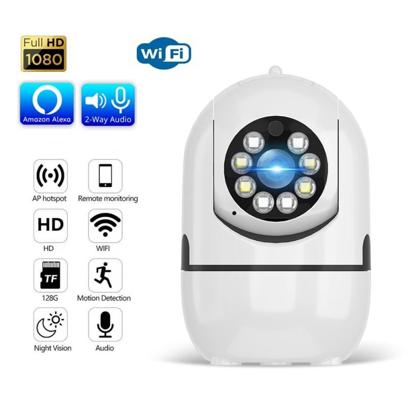 IP Camera 5G WiFi Baby Monitor 1080P Indoor CCTV Video Surveillance Camera AI Car Tracking Wireless Home Camera Alexa